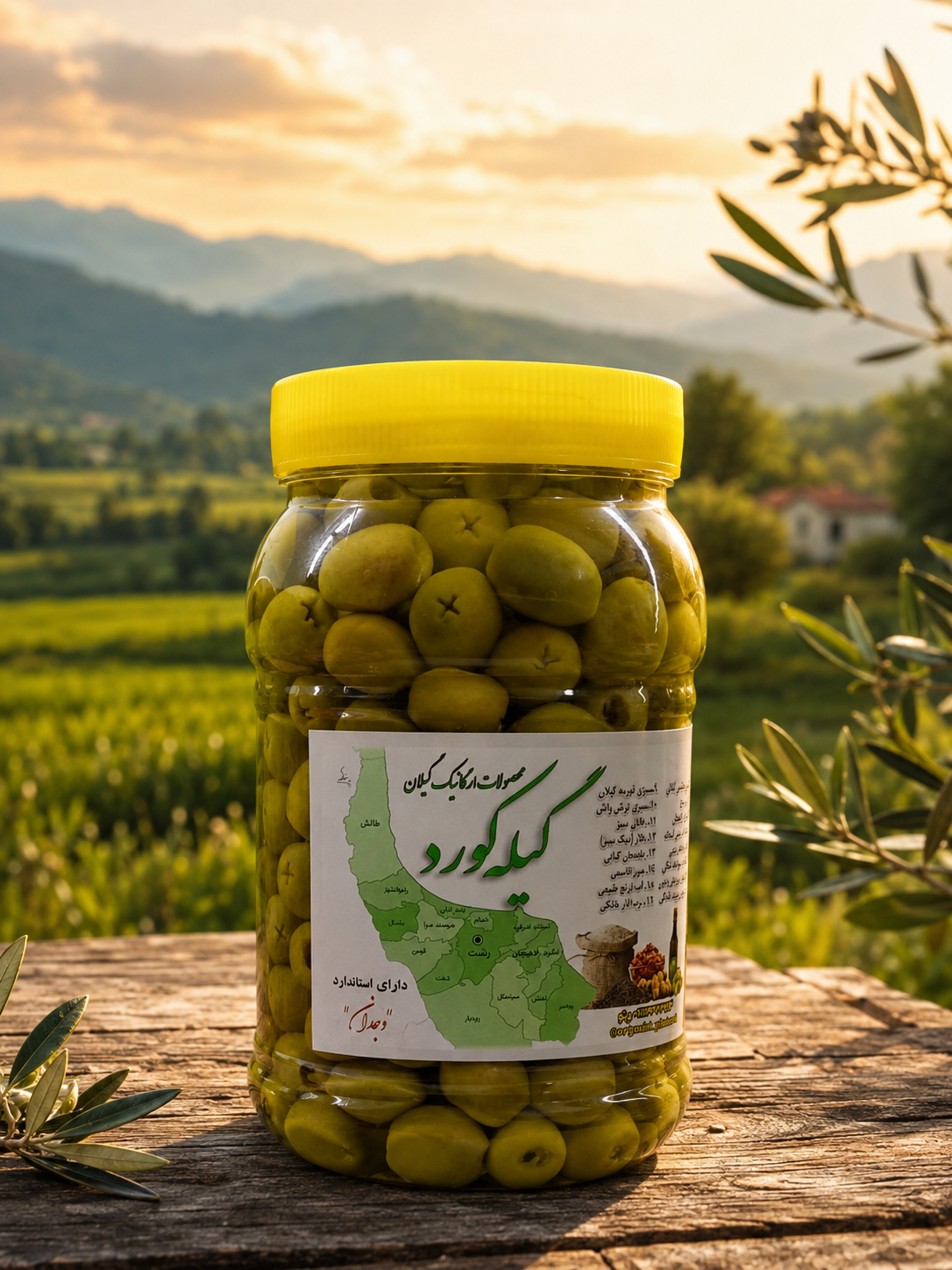 زیتون بدون هسته درشت، رودبار _ ظرف ۸۰۰ گرمی